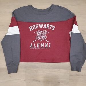 Harry Potter Hogwarts Alumni Varsity Long Sleeve Crop Top